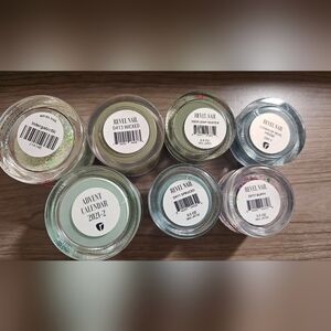 Revel Nail Dip Powder Set - Green lot of 7 dips NEW and just swatched